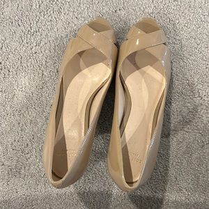 Cole haan nude open toe pump size 6.5